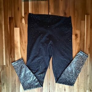 BuffBunny Black and Silver Speckled Leggings